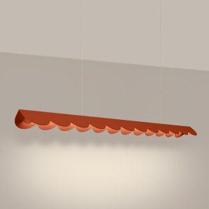 LED-es függőlámpa, Biscuit, 3000K, piros, 131x13x200 cm - Img 3