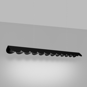 LED-es függőlámpa, Biscuit, 4000K, fekete, 131x13x200 cm - Img 3