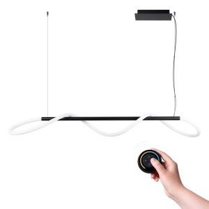 LED-es függőlámpa, Galakse, 2700-6500K, fekete, 148x58x160 cm