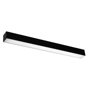 LED fali lámpa, Pinne, 4000K, fekete, 67x6x6 cm