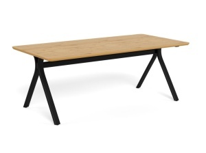 Masa dining Bristol, Natural, 75x200x100 cm - Img 3