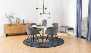 Masa dining Corby, Alama, 75x105x105 cm - Img 2