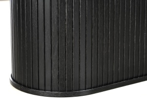 Masa dining NOLA, Negru, 95x75x180 cm
