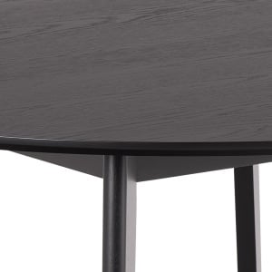 Masa dining Roxby, Negru, 76x120x120 cm - Img 4