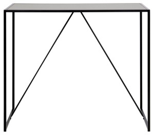 Masa tip bar Seaford, Negru, 105x120x60 cm - Img 7