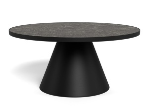 Masuta de cafea Soli, Negru, 40x85.7x85.7 cm - Img 5
