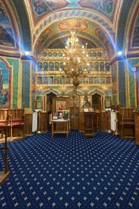 Mocheta biserica, Lotos, Albastru, 100x1000 cm, Delta 15033 810 W