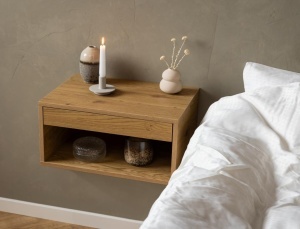 Noptiera Cholet, Natural, 24.5x50x35 cm