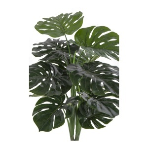 Planta artificiala decorativa Monstera Deliciosa Monstera, Verde, 50x50x90 cm - Img 3