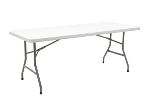 Professzionális összecsukható kempingasztal Aprilia, világosszürke, 183x76x74 cm