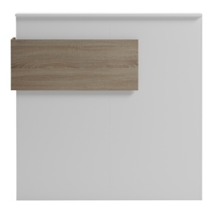 Recepciós pult, Optima, fehér, 40x110x110 cm - Img 6