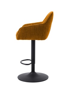 Scaun bar AVOLA SELECT, Galben mustar, 53x96-110x51 cm - Img 3
