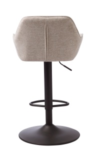 Scaun bar NOLAN, Maro deschis, 52x90-104x51 cm - Img 3