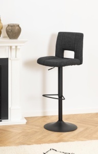 Scaun de bar Sylvia, Gri, 115x41.5x52 cm