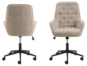 Scaun de birou Erik, Bej, 106x60x67.5 cm - Img 4