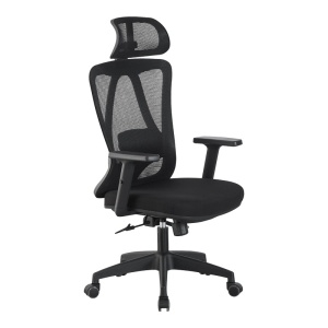 Scaun de birou, Magida, Pako, Negru 58.5x66x125 cm