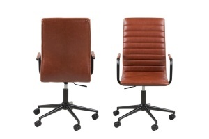 Scaun de birou Winslow, Maro, 103x51x58 cm - Img 4