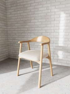 Scaun dining Addi, Bej, 75x56.8x52.5 cm