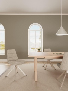 Scaun dining Adisa, Bej, 84x47x57 cm