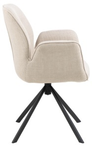 Scaun dining Aura V2, Bej, 90x62x61 cm - Img 5