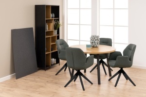 Scaun dining Aura V2, Gri, 91x60.5x58.5 cm - Img 2