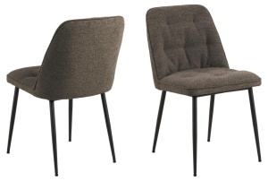 Scaun dining Brooke, Gri, 84x50x55 cm - Img 4