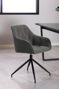 Scaun dining Brooke V1, Gri, 82x57x54.5 cm