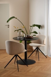 Scaun dining Ella, Bej, 78x53x54 cm - Img 2