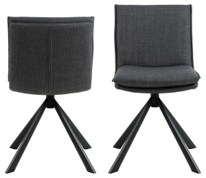 Scaun dining Flynn, Gri, 85x47x59 cm - Img 4