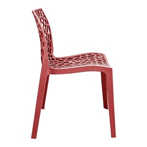 Scaun dining Hush, Burgundy, 53x41x80.5 cm - Img 3