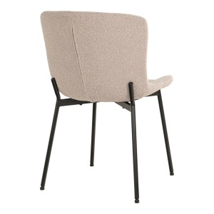 Scaun dining Maceda, Bej, 59x48x83 cm - Img 2
