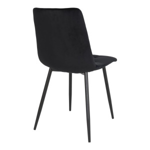 Scaun dining Middelfart, Negru, 55x44x86 cm - Img 2