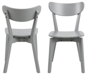 Scaun dining Roxby, Gri, 79.5x45x55 cm - Img 4