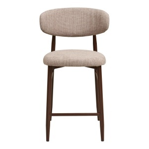 Scaun inalt pentru insula de bucatarie Levanto, Nisip, 55x52x95 cm - Img 4