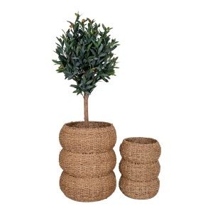 Set 2 piese Cosuri Sarbas, Natural, 35x35x45 cm - Img 4