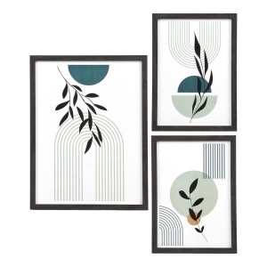 Set 3 piese Rame foto Aspen, Negru, 40x30x1.5 cm - Img 5