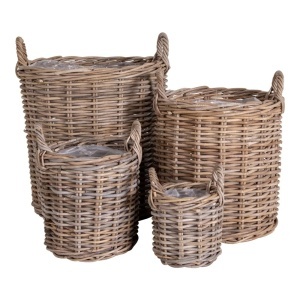 Set 4 piese Cosuri Caor, Natural, 50x50x58 cm - Img 5
