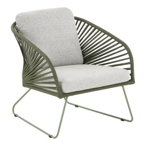 Set 5 piese Mobilier lounge pentru exterior Novella, Gri, 79x71x162 cm - Img 2