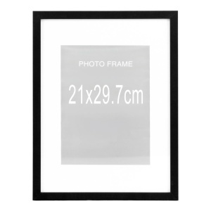 Set 5 piese Rame foto Marbella, Negru, 30x21x1.8 cm - Img 3