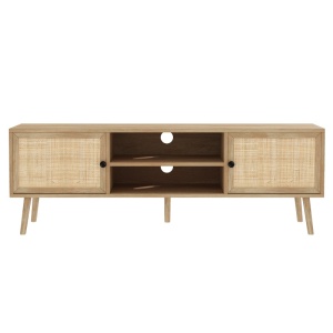 Set mobilier studenti coltar reversibil extensibil, masuta de cafea si comoda TV, 3 buc, Flux, Stejar, 236x164x88 cm - Img 9