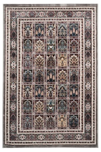 Szőnyeg, Isfahan, szürke, 80x150 cm