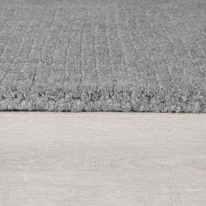 Szőnyeg, texturált gyapjú szegéllyel, Flair Rugs, GREY MARL, 120X170 cm - Img 5