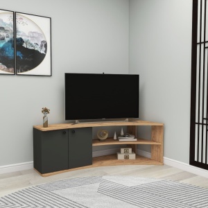 TV-konzol, Termera, zöld, 135x67.7x48.6 cm - Img 1
