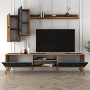 TV-szekrény, Class S, Dió, Kalcedon - Img 3