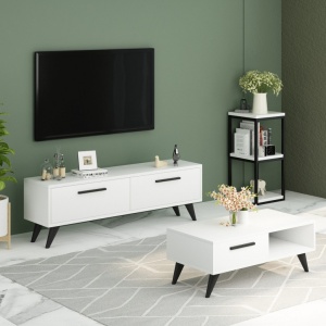 TV-szekrény, Melisa, fehér - Img 3