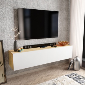 TV-szekrény, Poling, Fehér, Zafír
