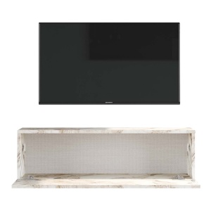 TV-szekrény, Serit, Pako World, Elefántcsont, 100x31,5x29,6 cm - Img 4