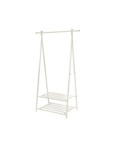 Vállfaállvány, Songmics, HSR05W, fém, fehér, 155x87x41 cm