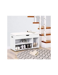Cipőtároló, Vasagle, LHS30W, fehér - Img 2