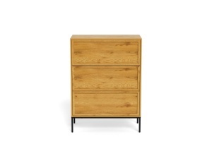 Comoda Palmdale, Natural, 110x80x40 cm - Img 3